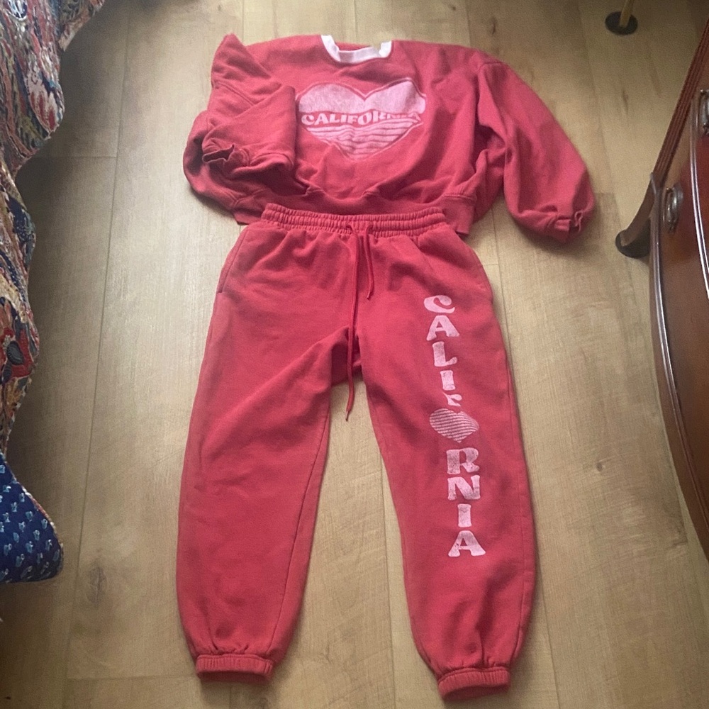 California Women's Red Joggers
